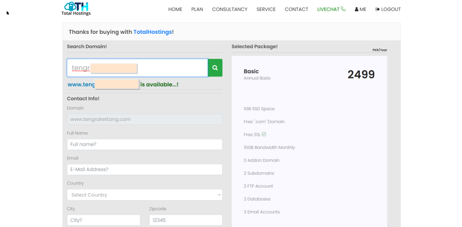 I'll provide you Web Hosting Billing system or any order inboice and support system along members