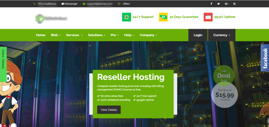 Create a responsive professional WordPress website