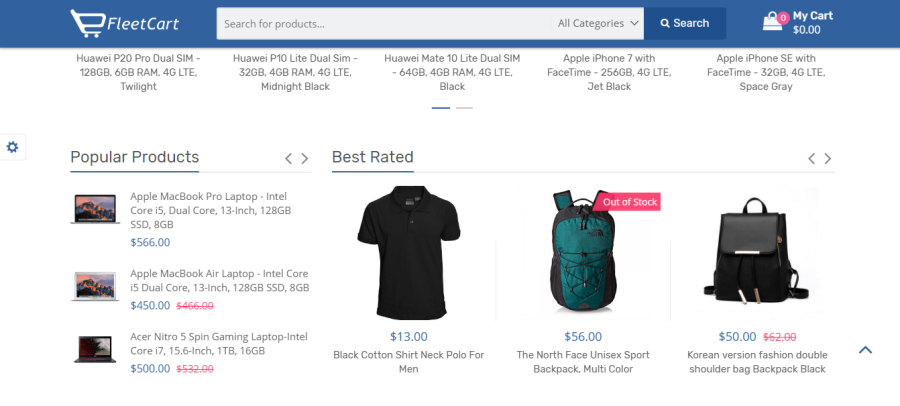 ecommerce website online store