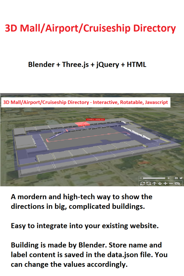 3D Mall/Airport/Cruiseship Directory 
