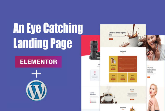 I can design WordPress or landing page or squeeze page