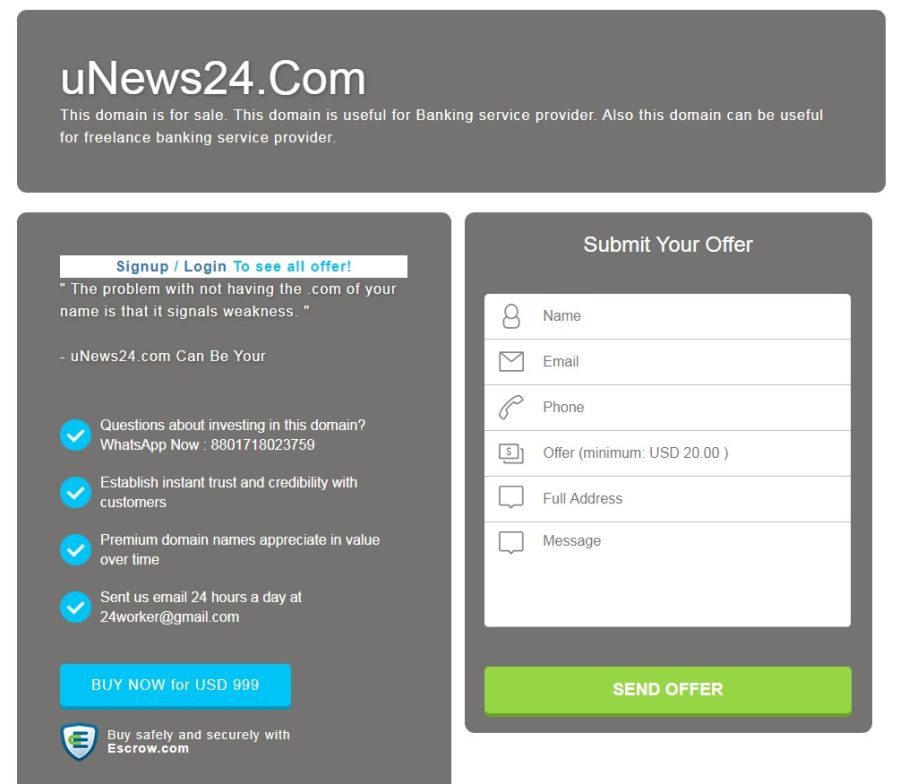 provide you domain seller dynamic website in PHP script