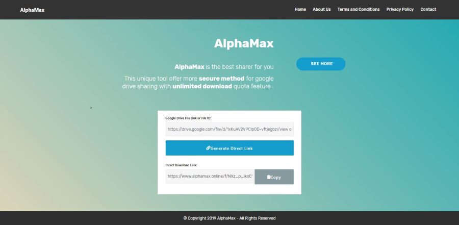 AlphaMax is the best sharer for you