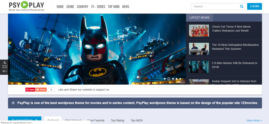 123Movies Clone Wordpress Theme