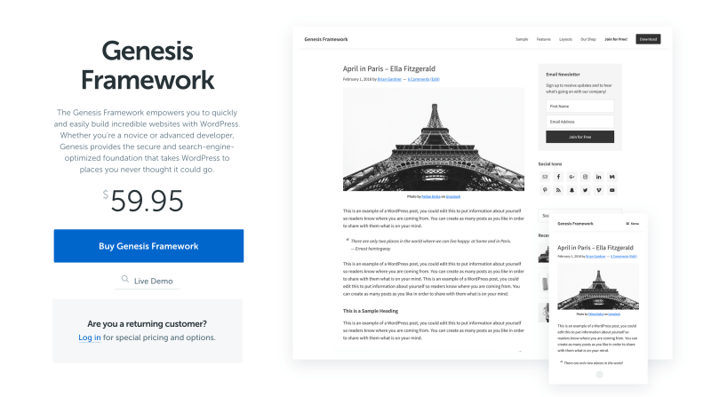 ONE HOUR Wordpress Installation - Genesis Framework And Studiopress Theme