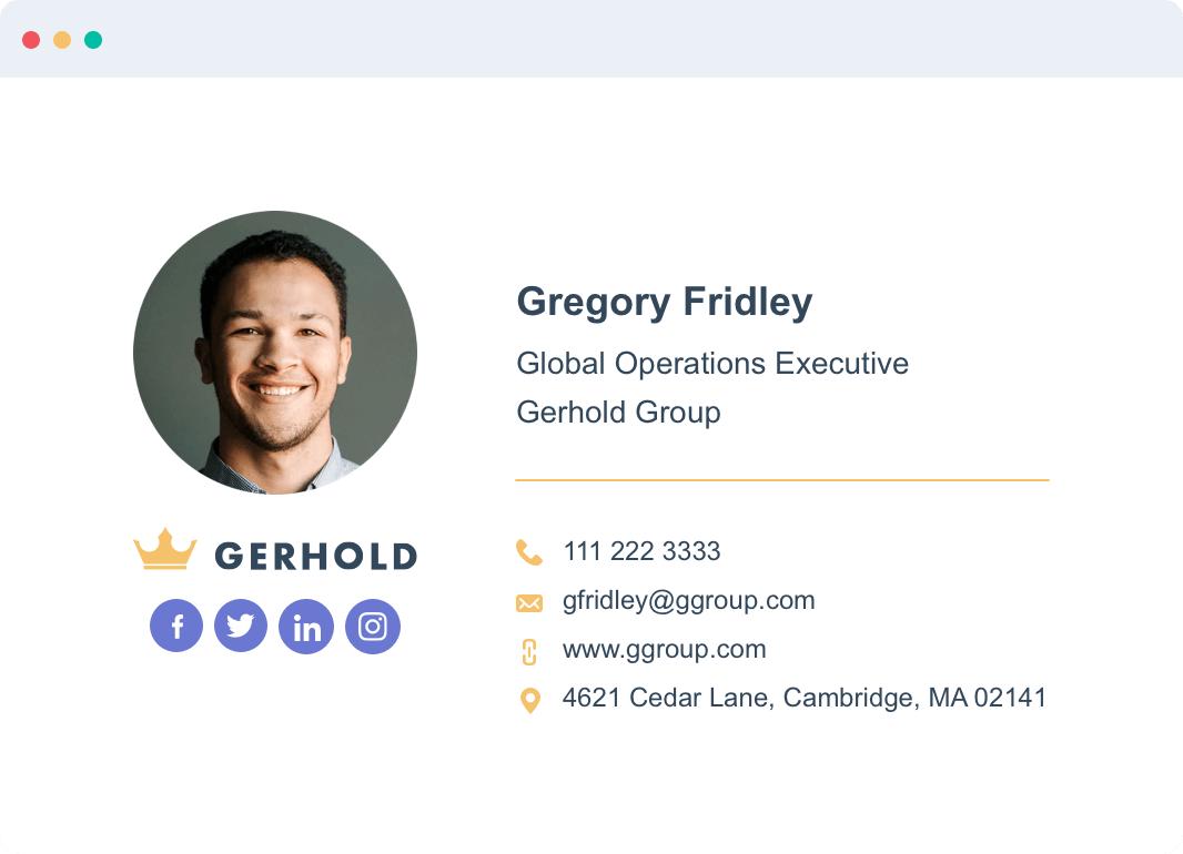 design professional HTML email signature for email and apple