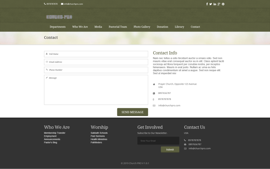 Church and Nonprofit Organization Template