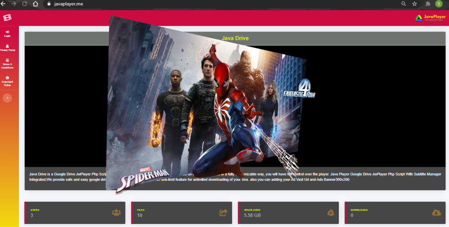 Google Drive Video Player Php Script With Subtitle Manager Integrated