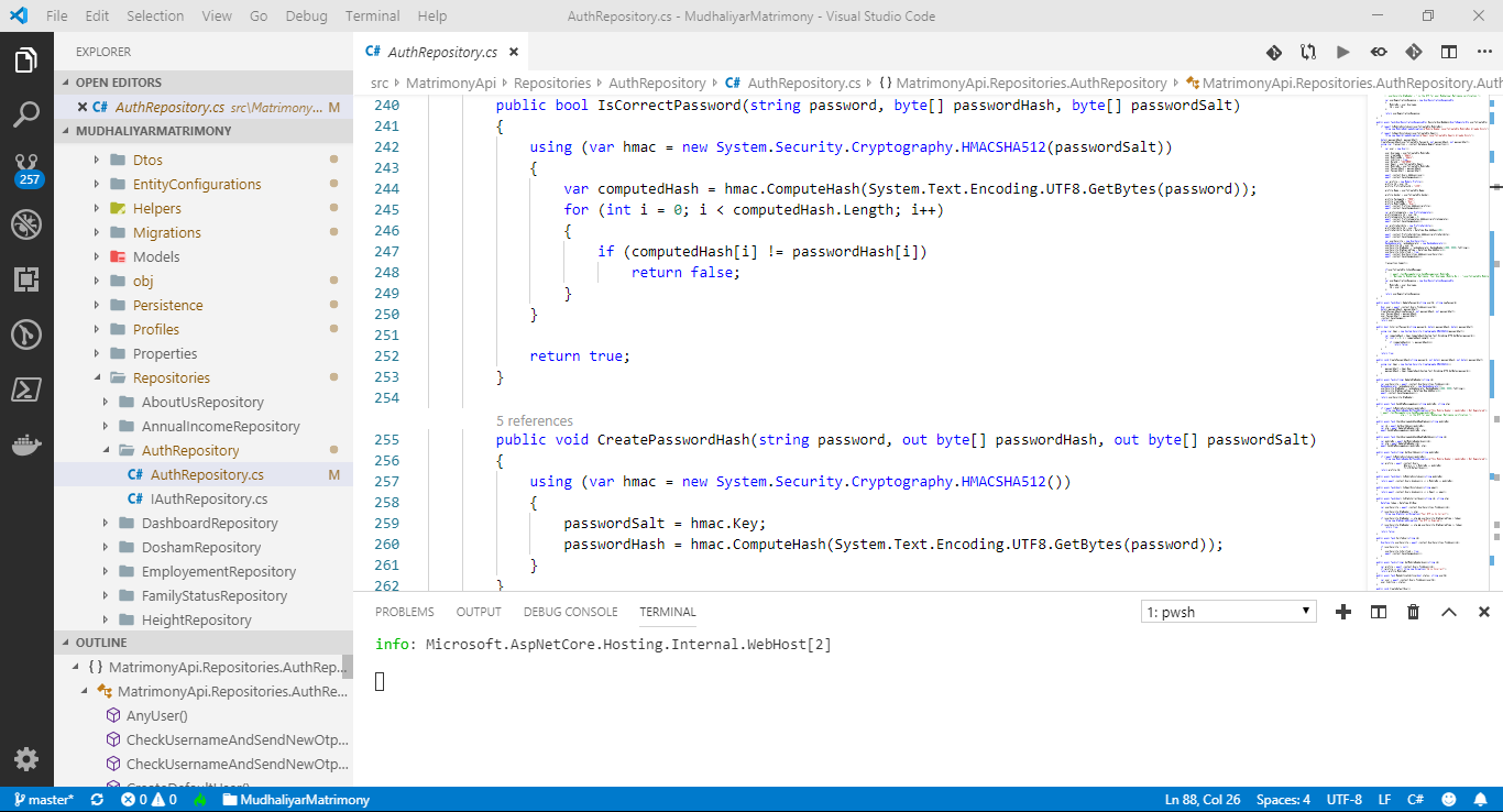 Matrimony Web Application .Net Core with Angular