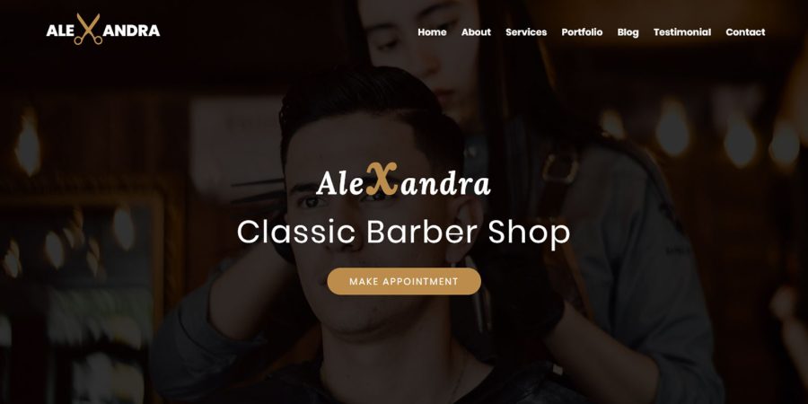 Barber Shop, Agency, etc. Web Theme 