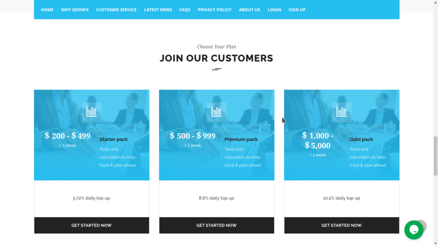 Qoinfx - Online Investment PHP Script