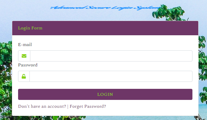 Simple Secure Login & Registration System