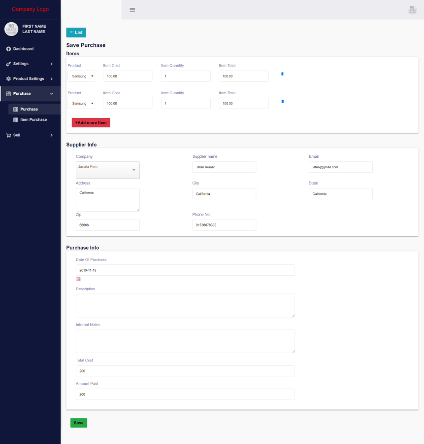POS And Inventory Management System Software