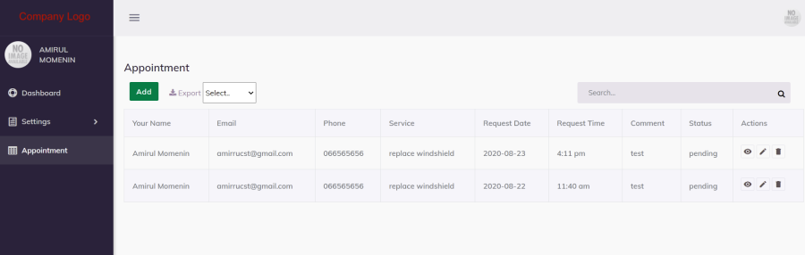 Appointment Schedule Slot Management System