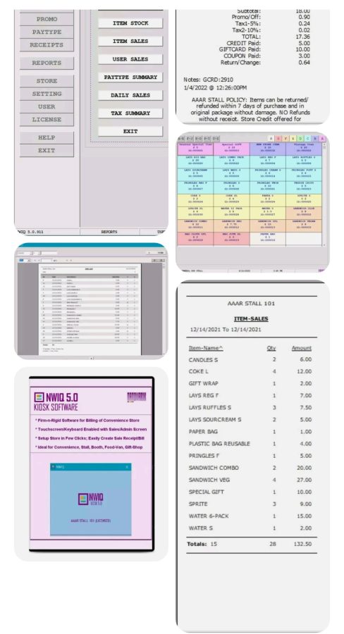 Stall Point Of Sale Software - Retail POS Inventory NWIQ Kiosk