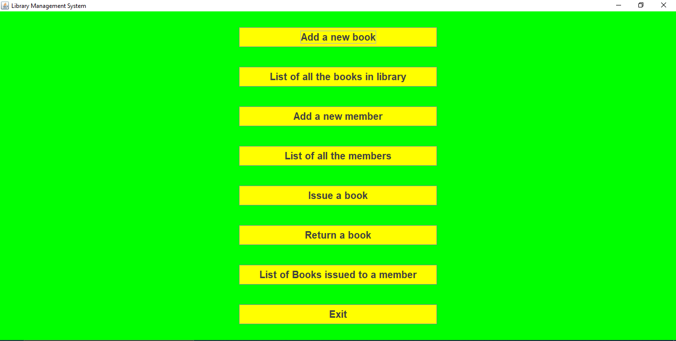 Library Management System for proper management of library 