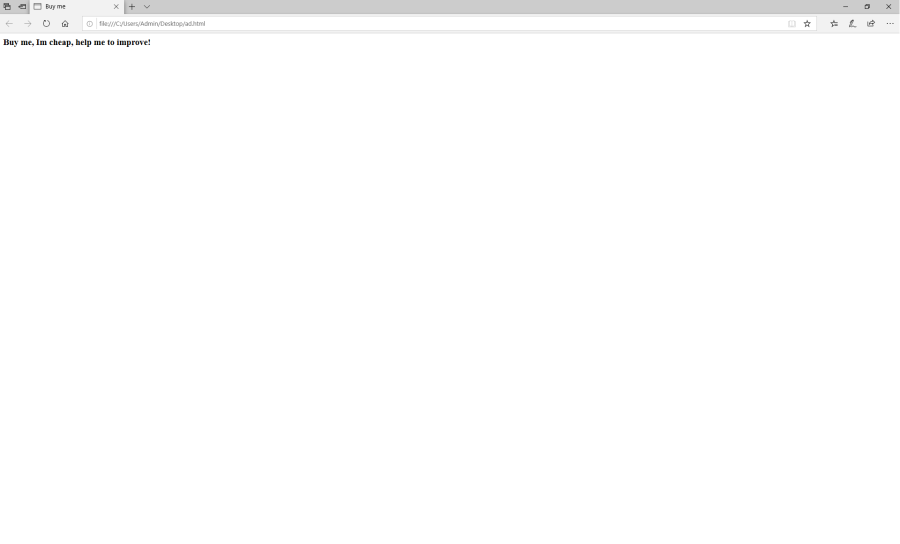 Buy a perfect texted html from proffesional beginner. Cheap.