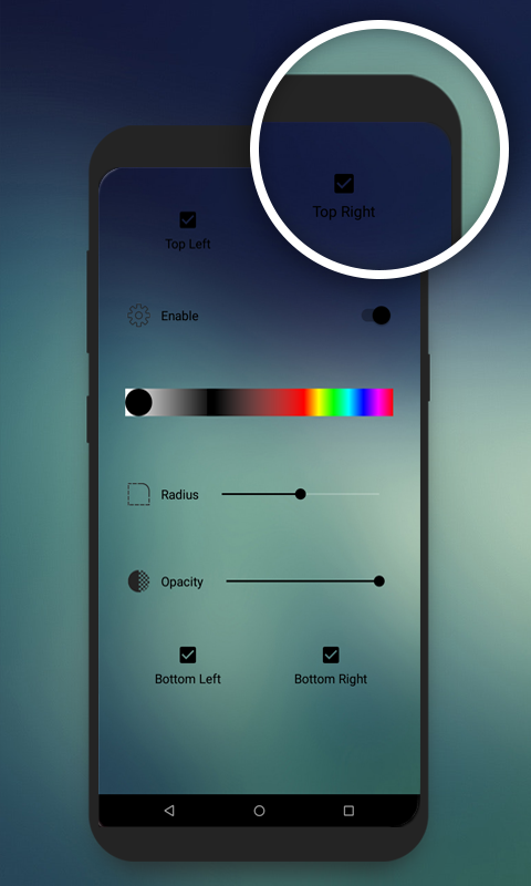 Round Corners S8 Android Application Siurce Code