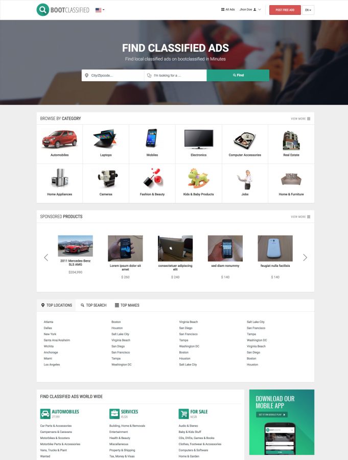 I will do a job board or classified website in wordpress