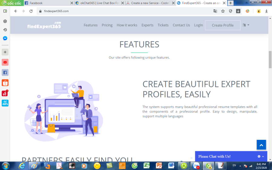 Create an online expert profile to get more customers and jobs