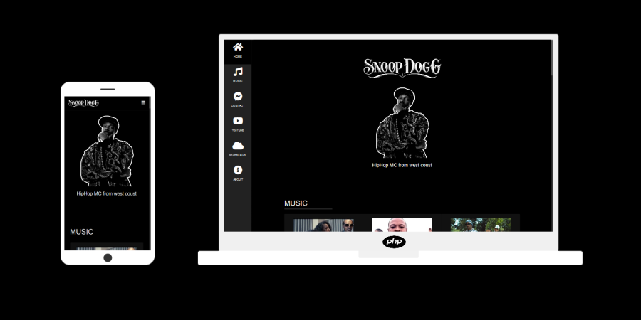 phpMC - musician fun page cms script