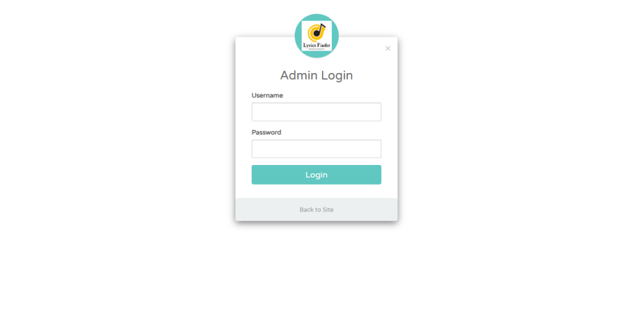 Lyrics finder is built with PHP. It's a song lyrics website with admin panel. 