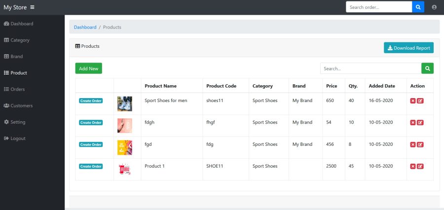 Inventory Management php codeigniter