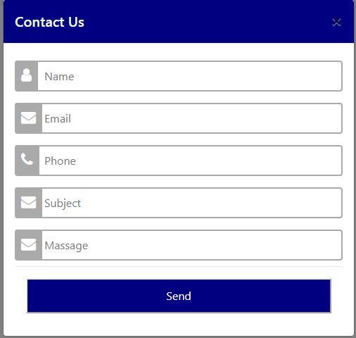Bootstrap designer Popup forms