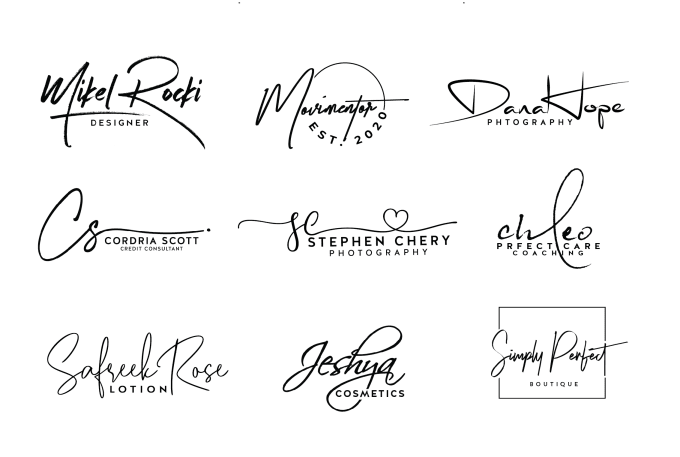 i will do signature logo design 