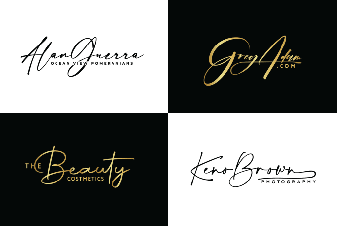 i will do signature logo design 