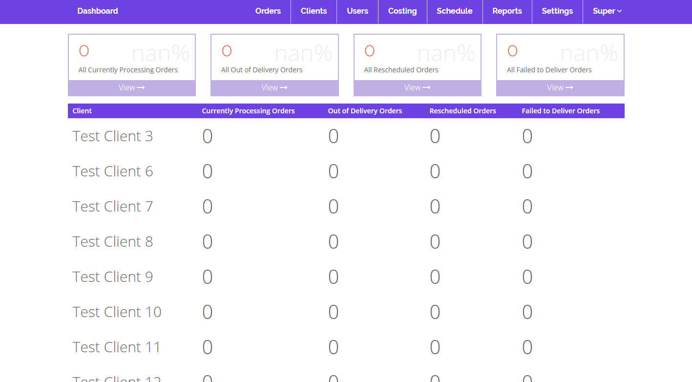 Delivery Management Web Application