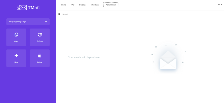 Script TMail - Multi Domain Temporary Email 