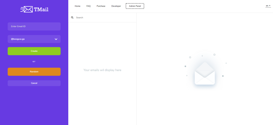 Script TMail - Multi Domain Temporary Email 