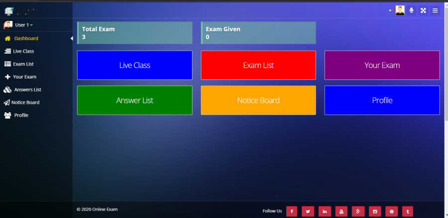 Live Classes & Examinations System in Codeigniter