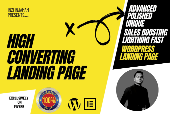 I will design responsive wordpress landing page or elementor landing page