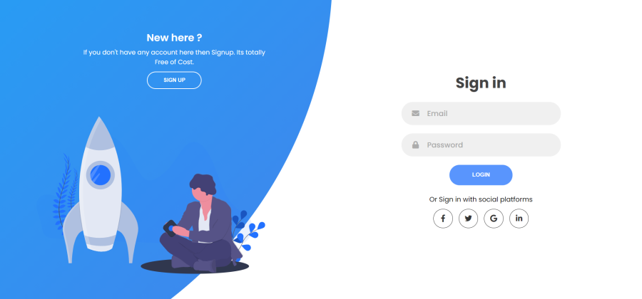 Mamto Web design with animation also with Account creation (BackEND) (HTML, CSS and JS)