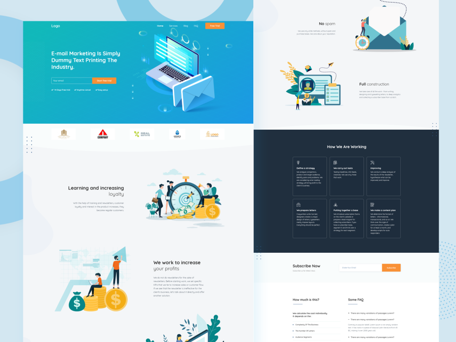 I will design landing pages and lead generation pages