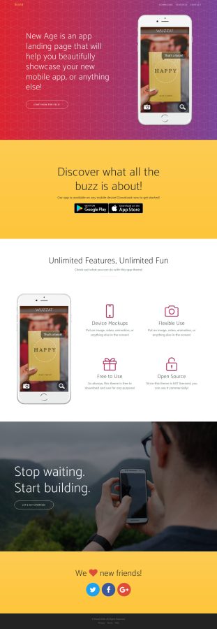 Design responsive bootstrap landing page