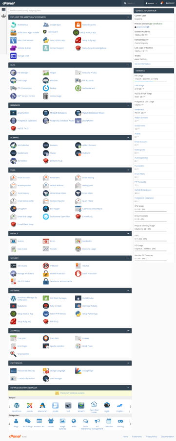 Install and setup cpanel on your vps or dedicated server