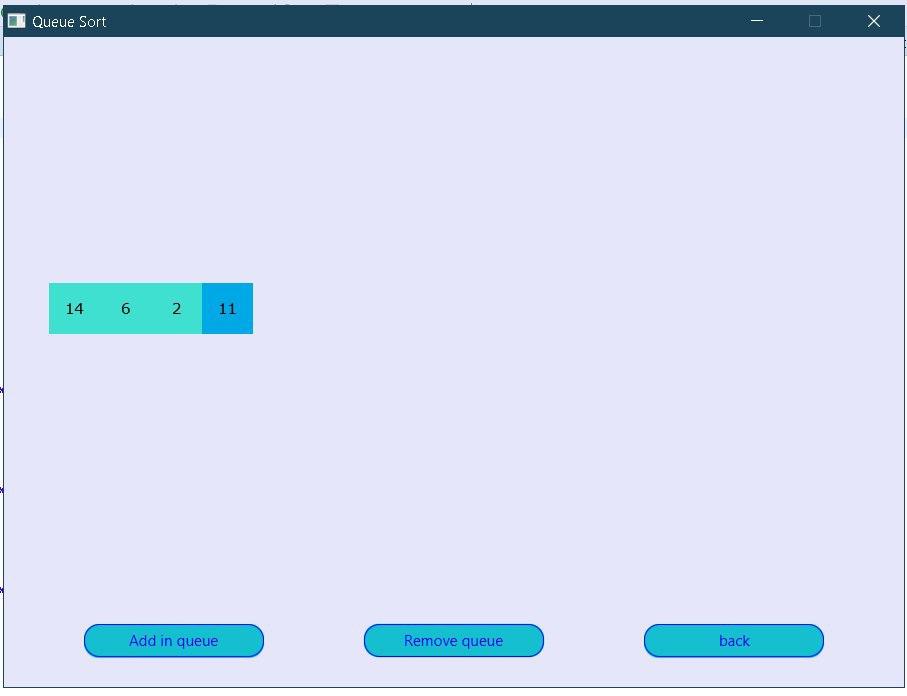 Simple JavaFx Program Using 3 Data Structures