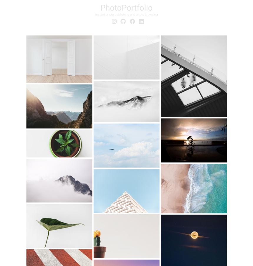 Easy-to-use web app for instant image publishing and image browsing