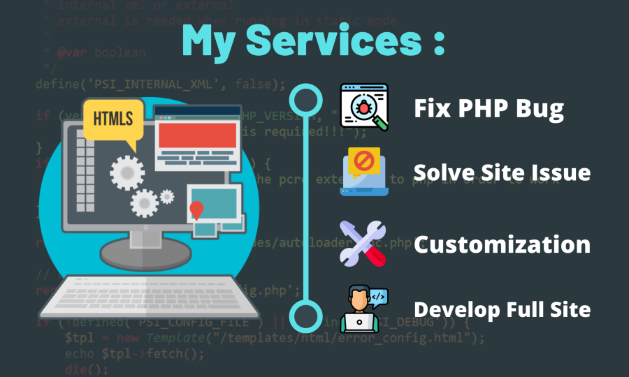 I will create PHP web application, build website and fix error