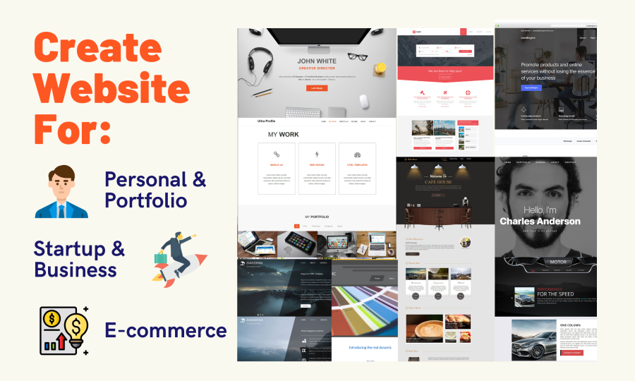 I will do web design and create modern responsive website or landing page
