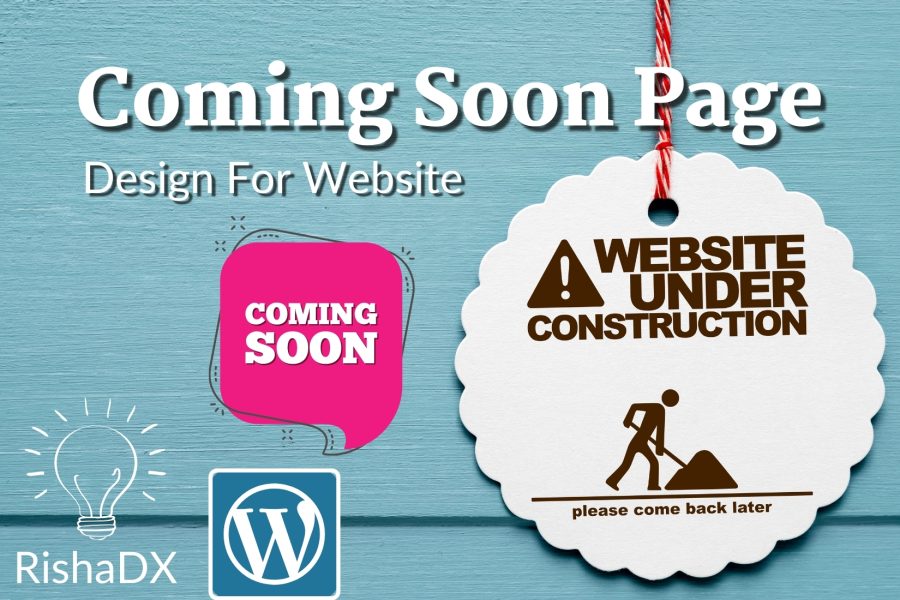 I will create coming soon under construction landing page
