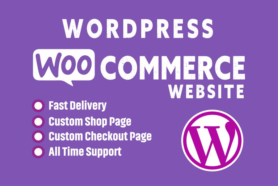 I will build wordpress ecommerce website online store using woocommerce