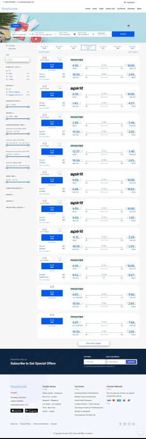 Automated Travel Affiliate Website with Travelpayouts API Integration. Enjoy Free Hosting Forever!