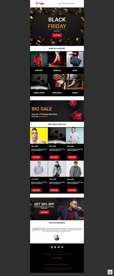 I will Design a Professional Responsive HTML table-based Email Template