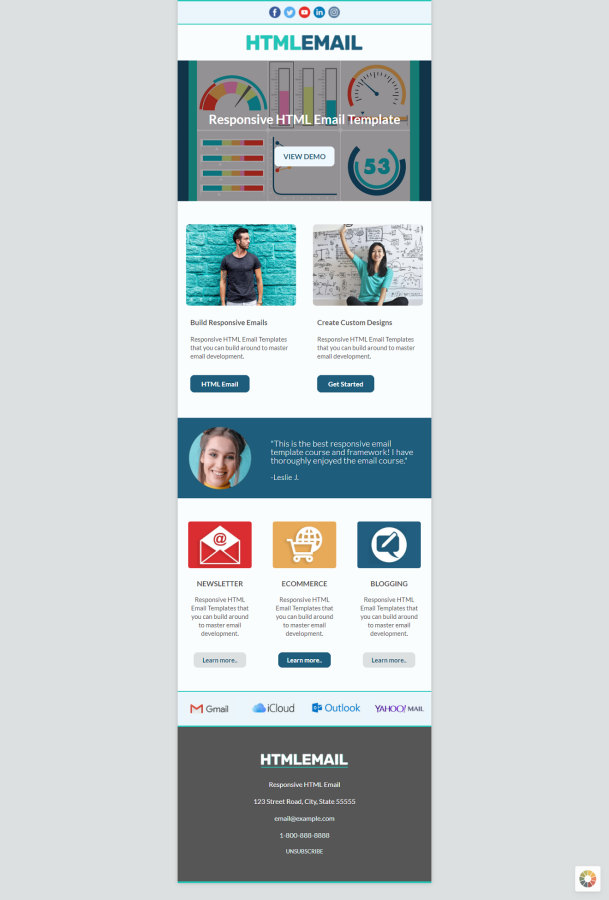 I will Design a Professional Responsive HTML table-based Email Template