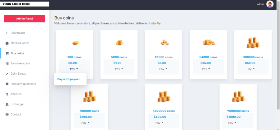 Hyip Fancy Rewards PHP Script: Create your own investment game