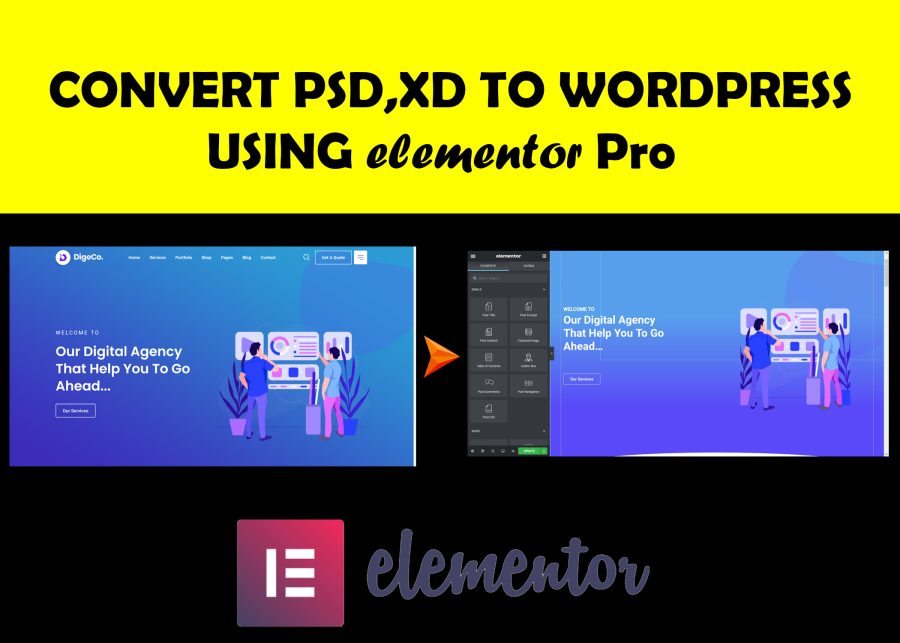 create or redesign wordpress website or landing page using elementor